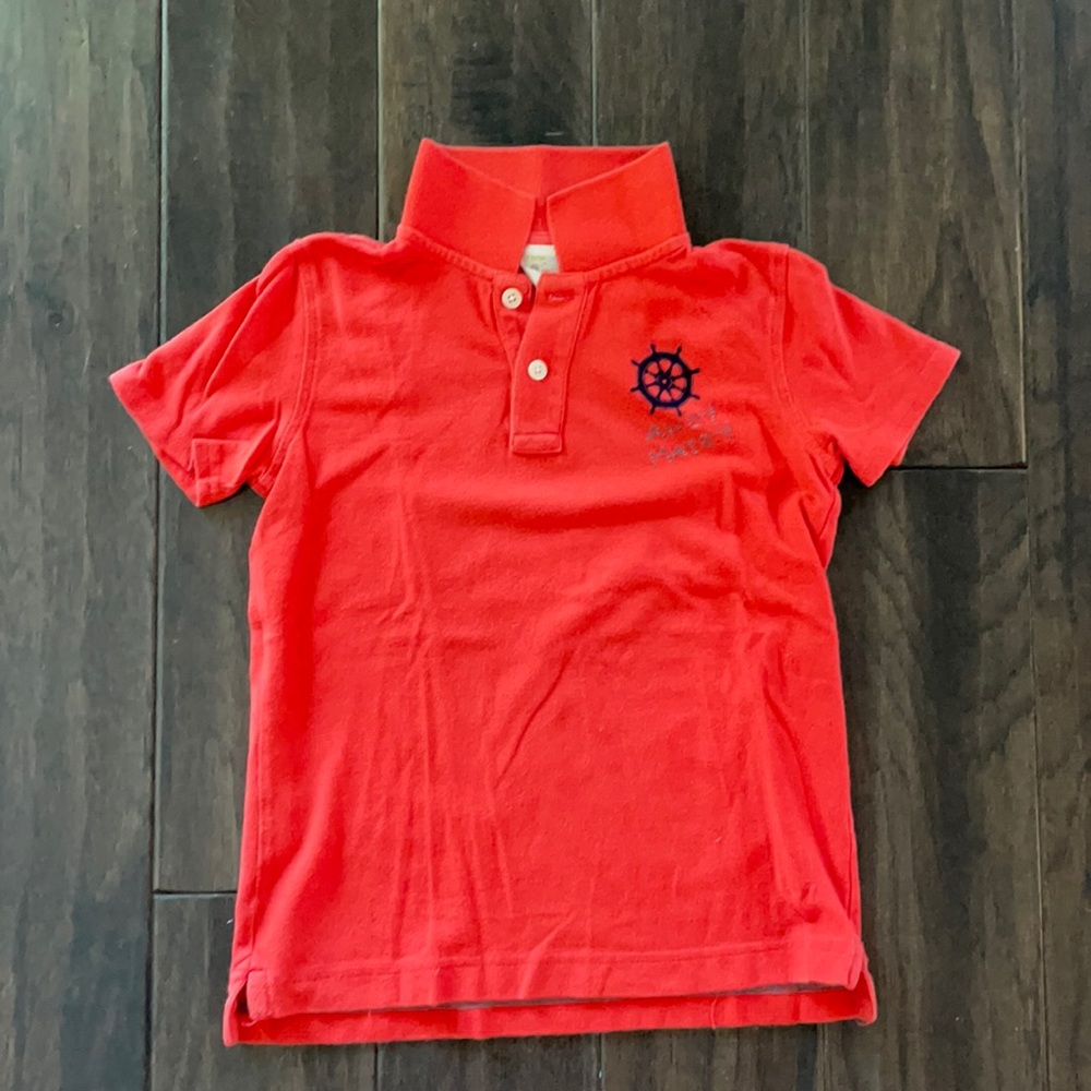 Jcrew Factory Graphic polo in red